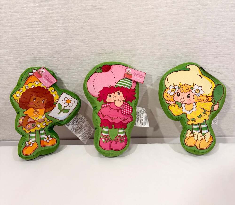 Strawberry Shortcake Plush Set of 3 Orange Blossom Raspberry Tart Lemon Meringue